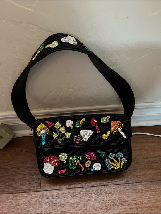 STAUD Handbags - Staud Tommy Beaded Caviar Bag - Shroomscape (new with tags + duster bag)